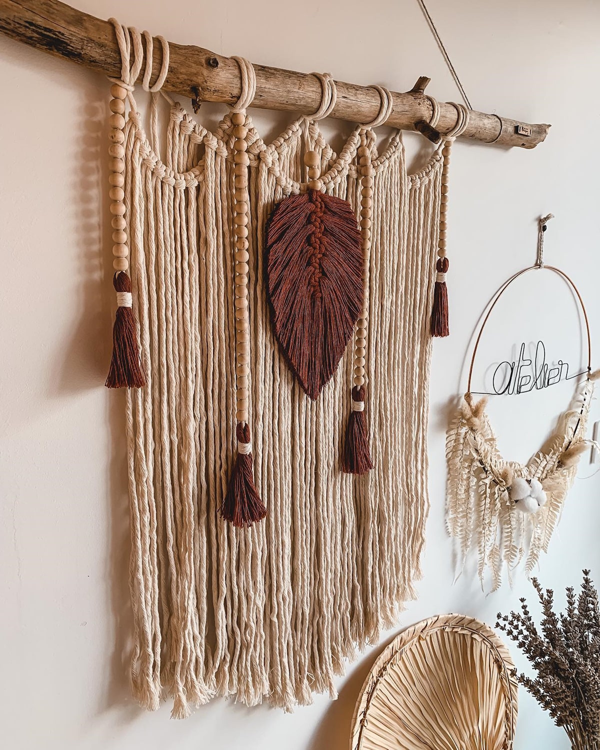 Tenture murale macramé Kiona