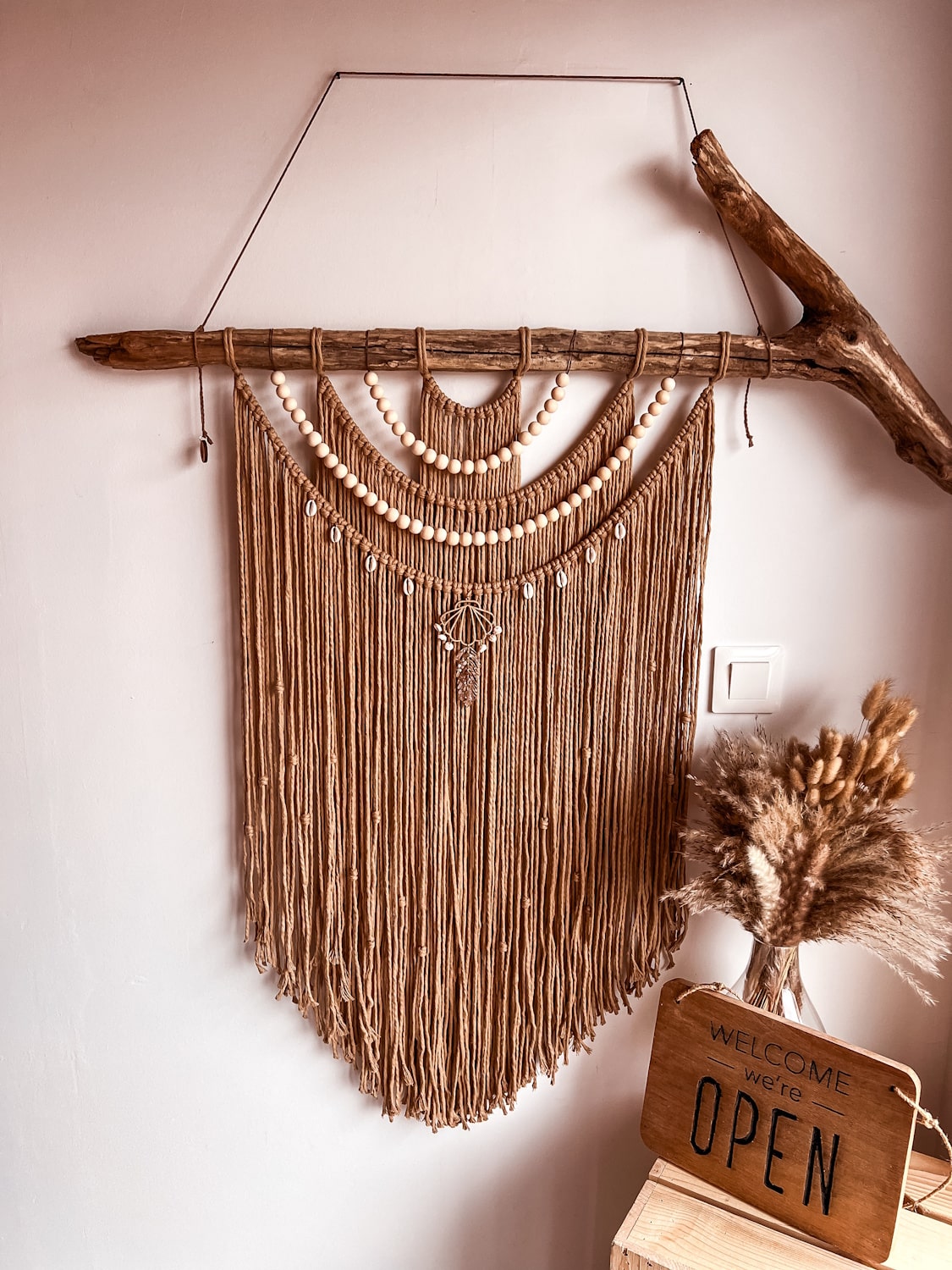 Tenture murale macramé APONI