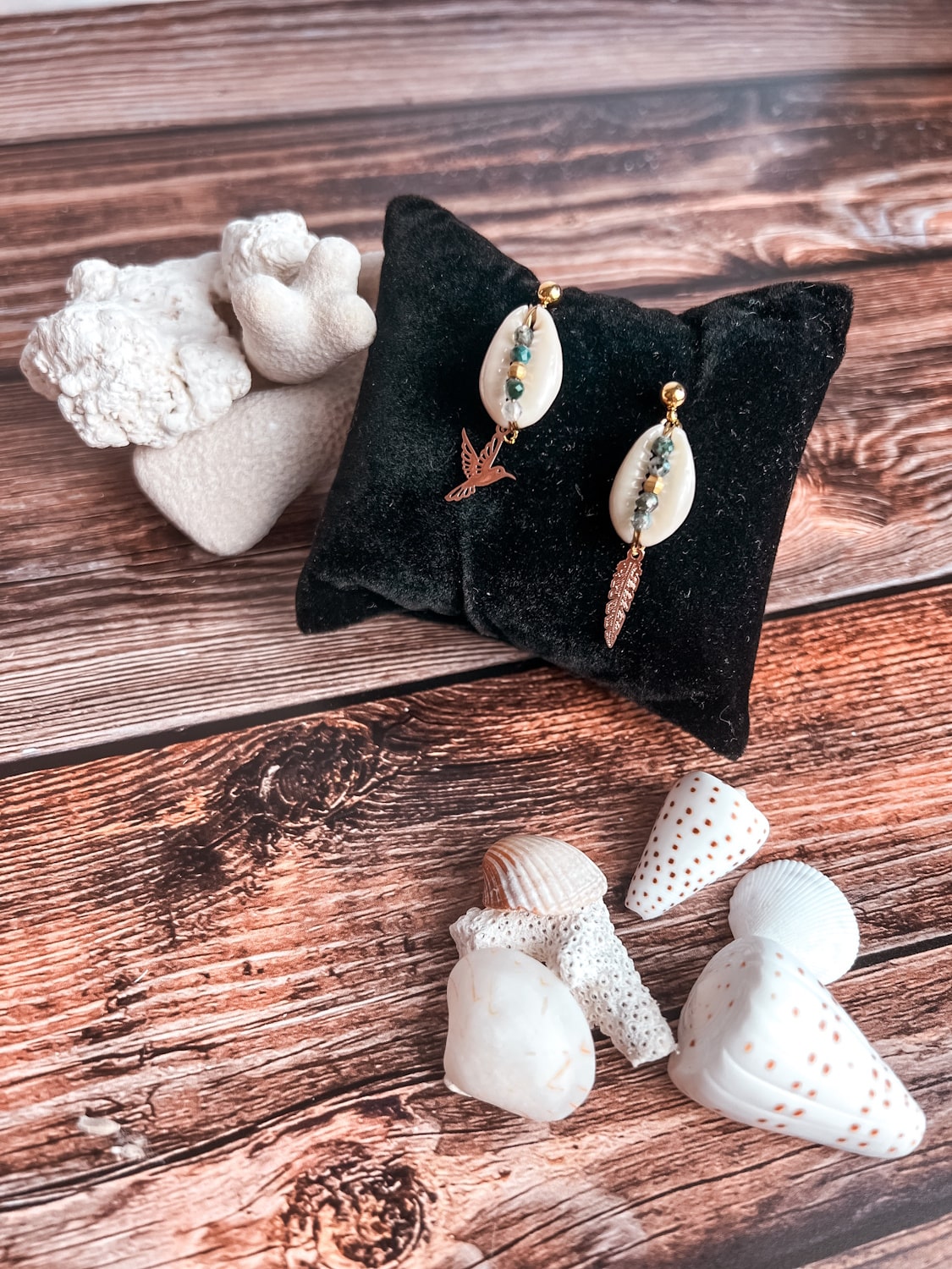 Boucles d'oreilles coquillage