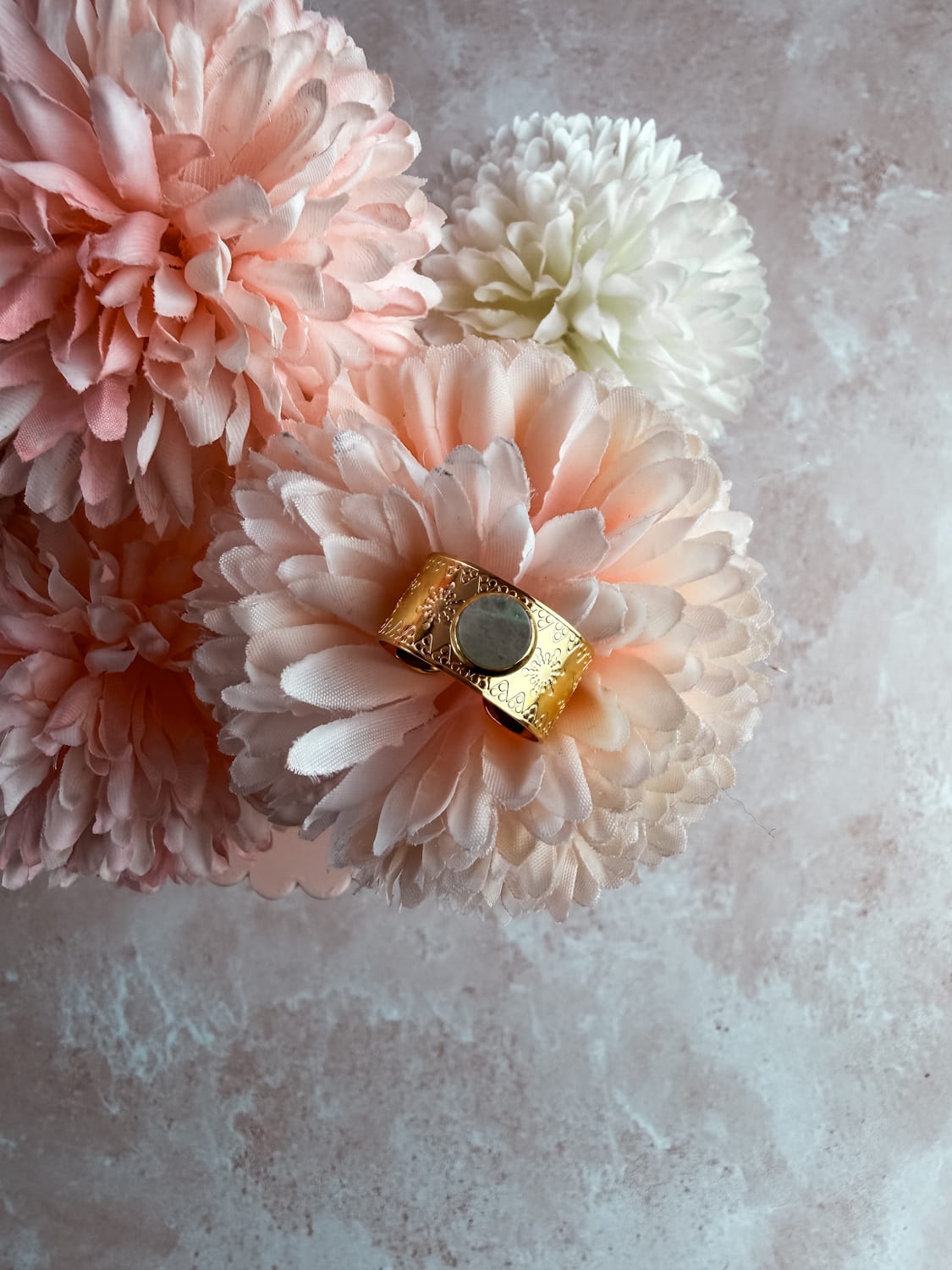 Bague pierre facettée 6mm – bijou lithothérapie élégant fait main France
