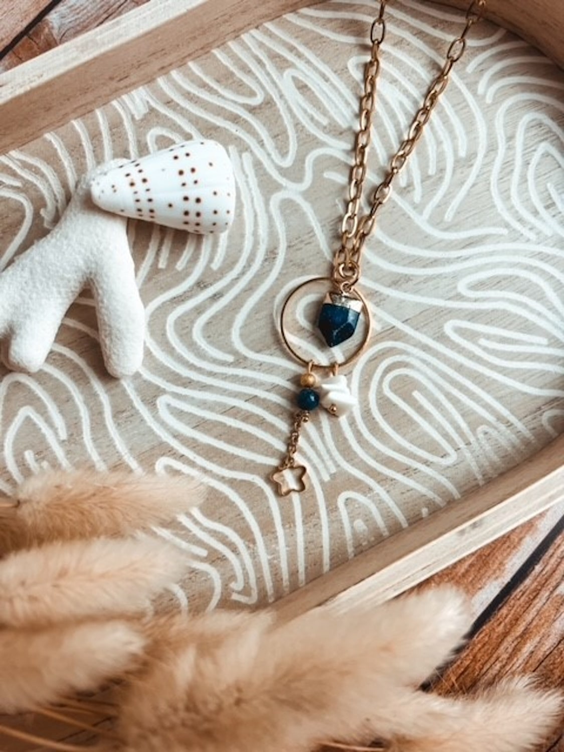 Bijoux pierres naturelles collier MAREVA