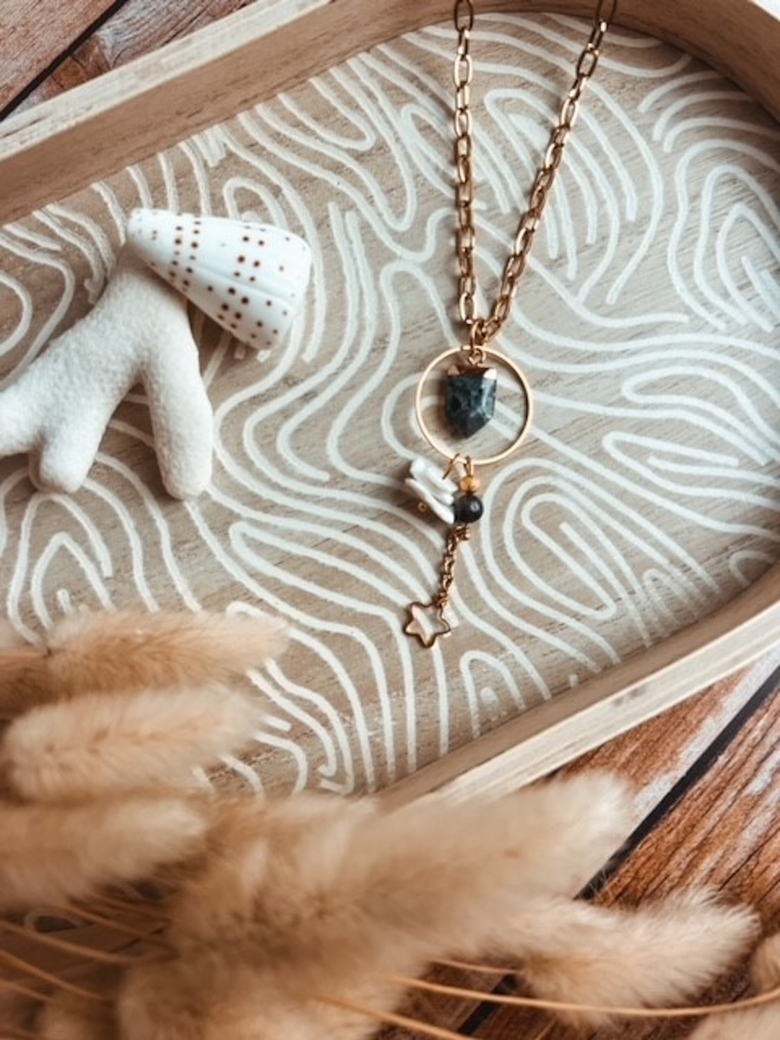 Bijoux pierres naturelles collier MAREVA