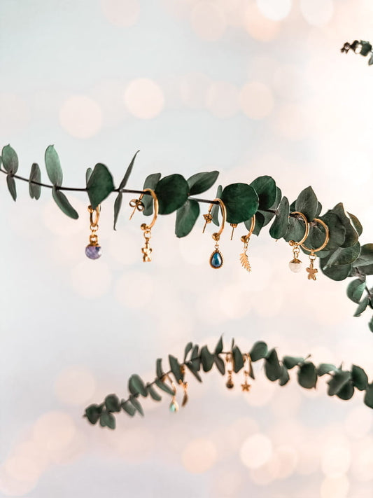 Boucles d'oreilles pierres naturelles Collection MAREVA