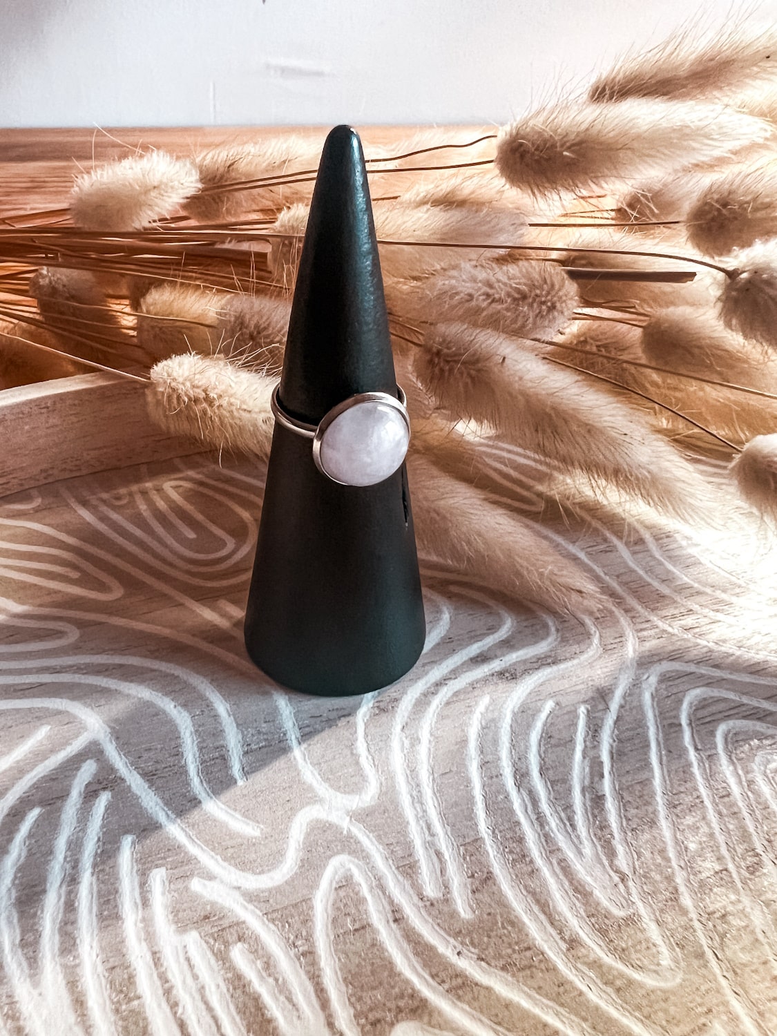 Bague pierre naturelle femme 12 mm