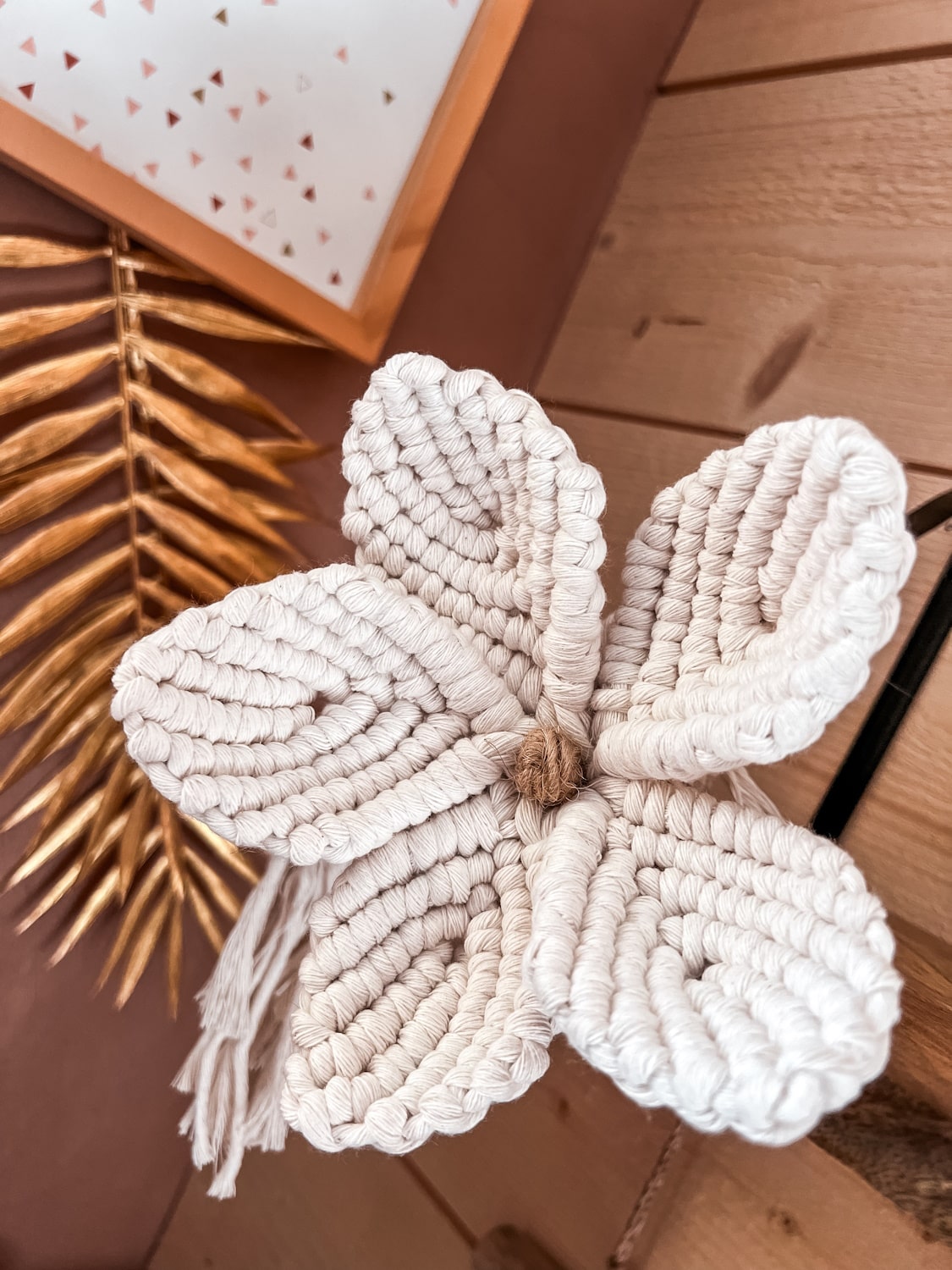 DIY ma fleur en macramé