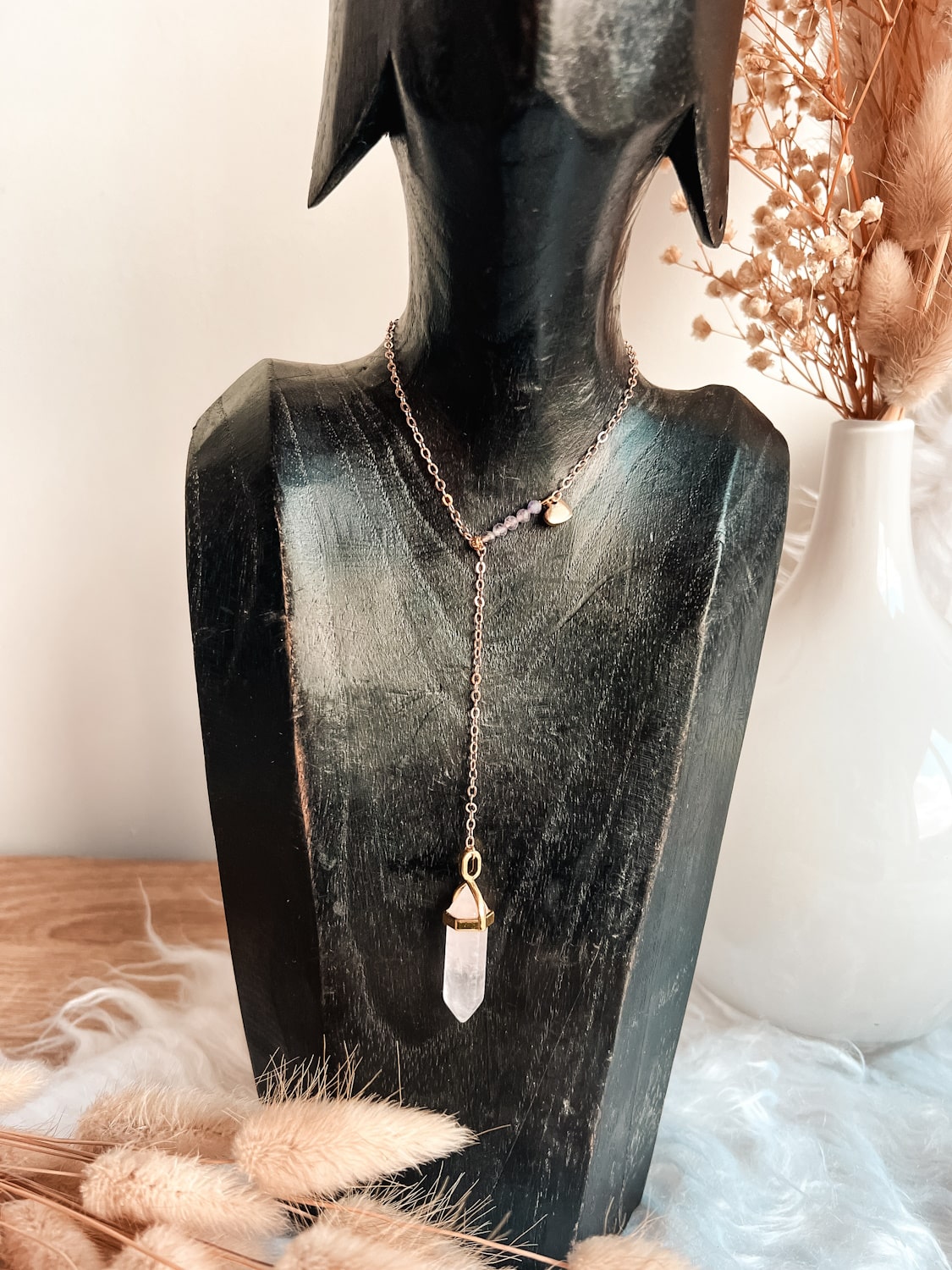 Colliers Pendentif cristal en Pierre Naturelle - Bijoux Énergétiques