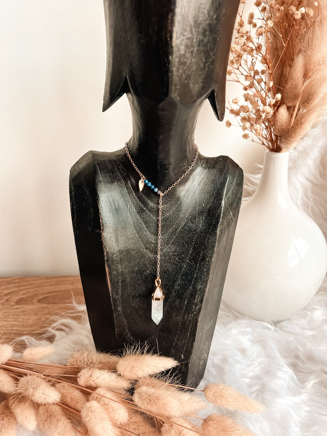 Colliers Pendentif cristal en Pierre Naturelle - Bijoux Énergétiques