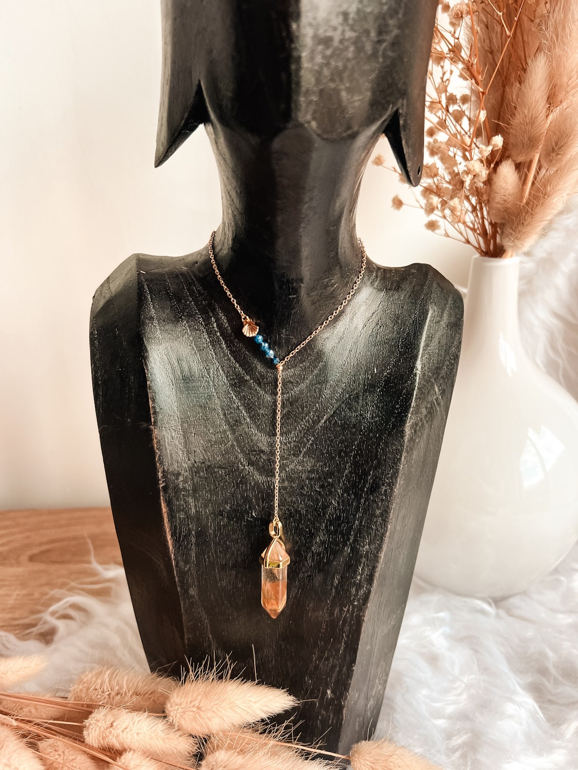 Colliers Pendentif cristal en Pierre Naturelle - Bijoux Énergétiques