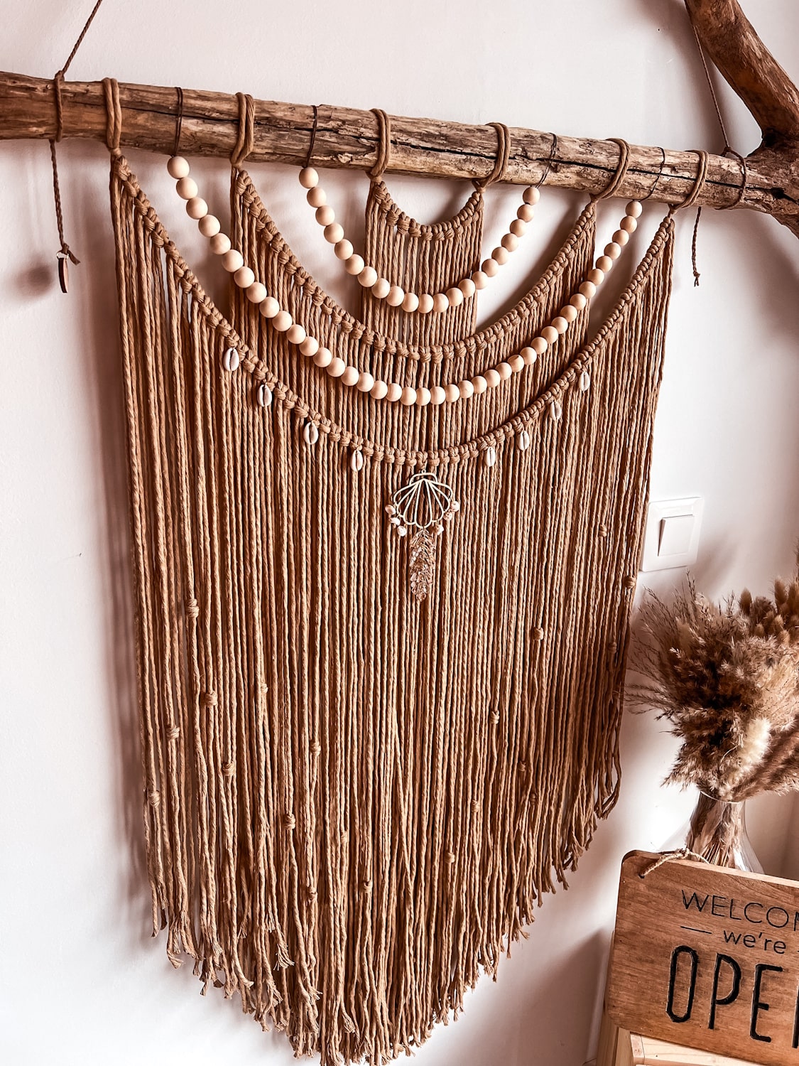 Tenture murale macramé APONI