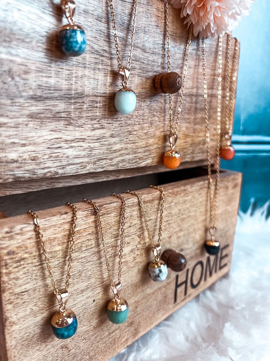 Collier pendentif en pierre naturelle - Bijoux NAYA