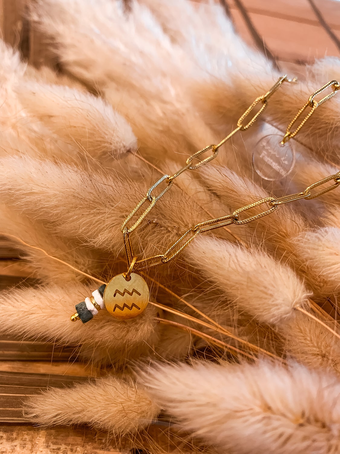 Collection dorée astro & perles gemmes