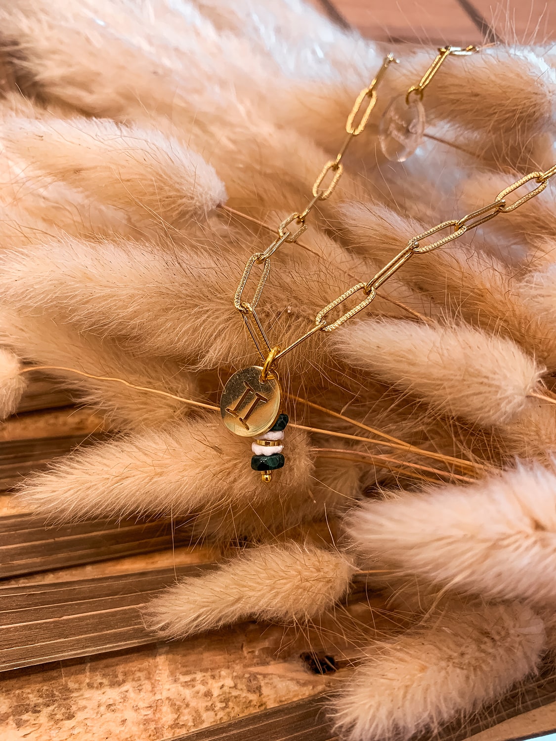 Collection dorée astro & perles gemmes