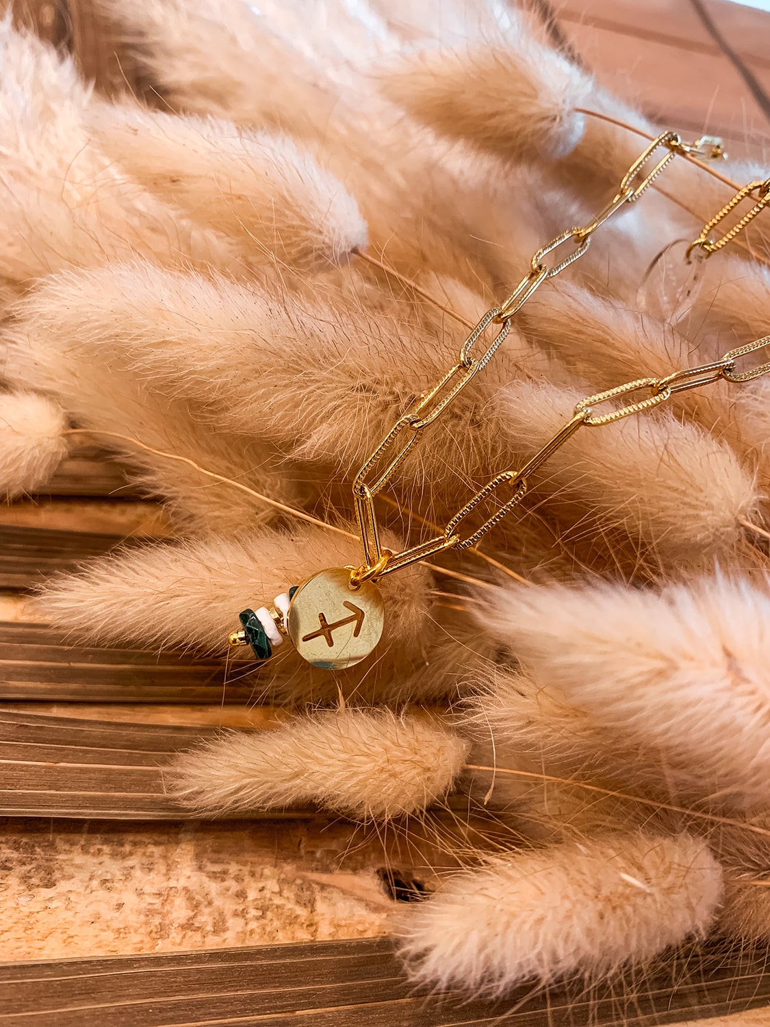 Collection dorée astro & perles gemmes