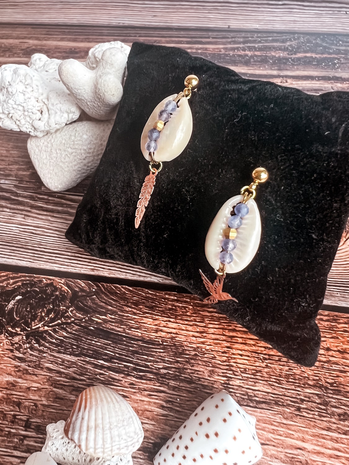 Boucles d'oreilles coquillage