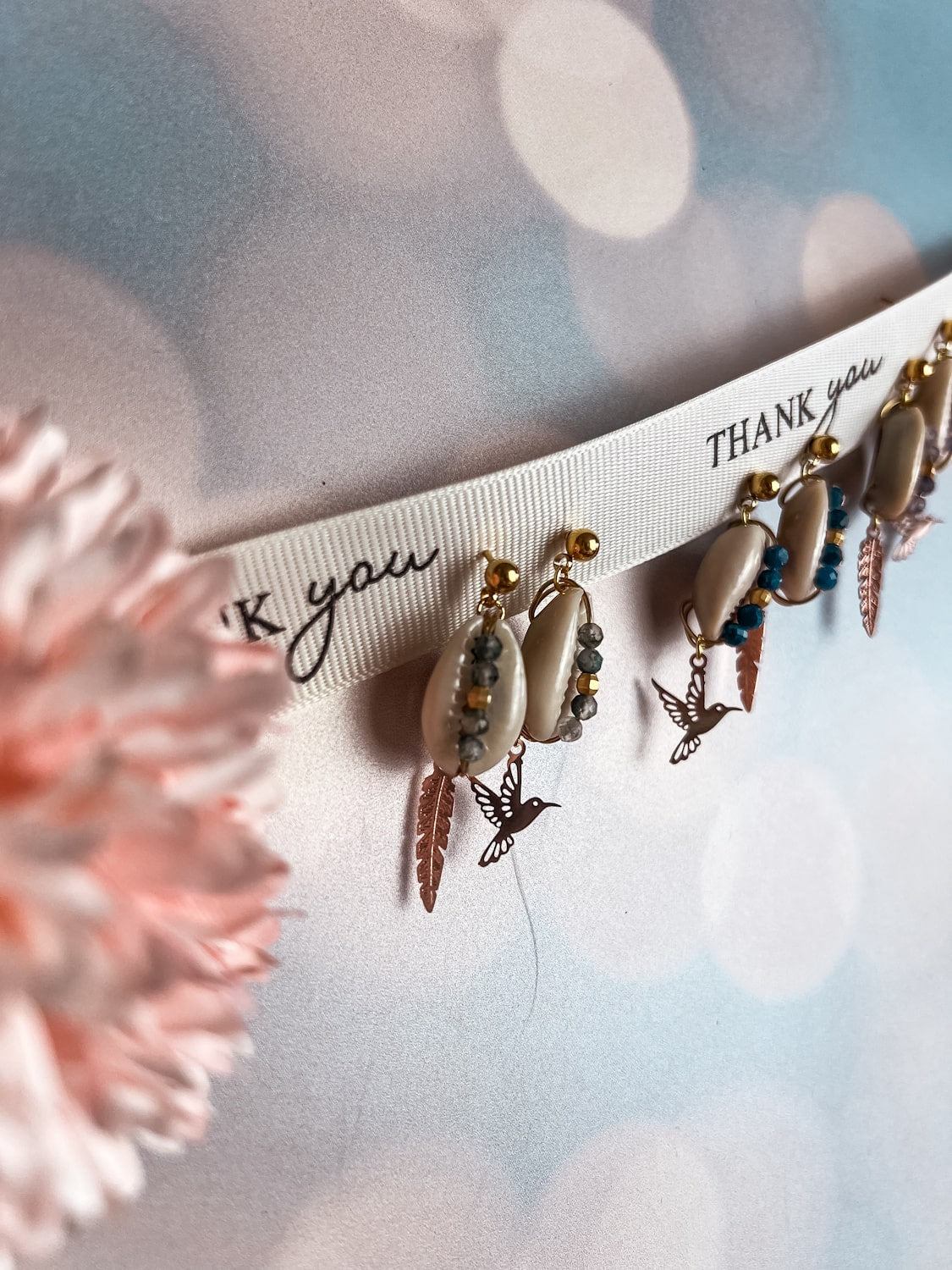 Boucles d'oreilles coquillage