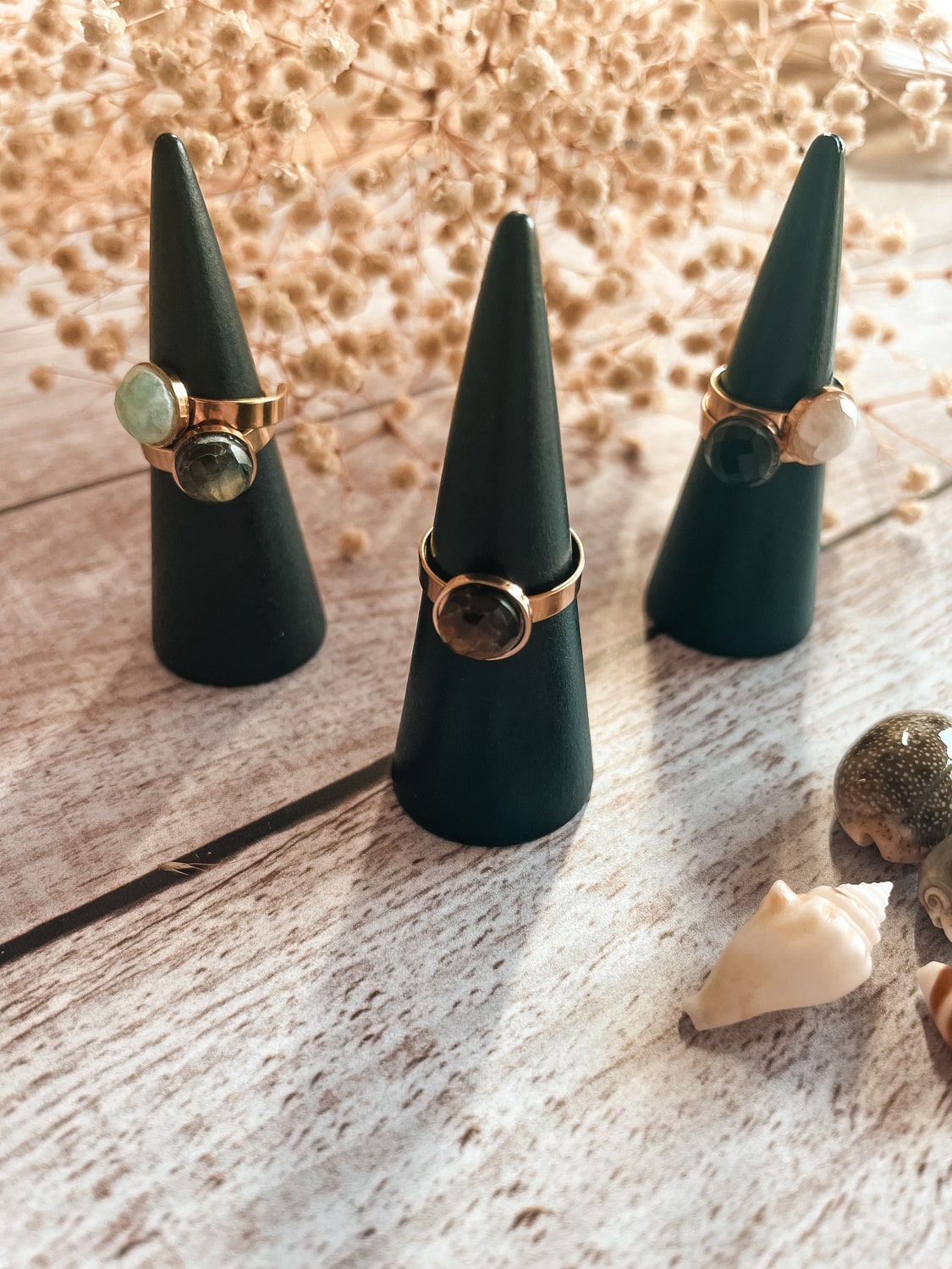 Bague pierre naturelle femme 10mm facettée