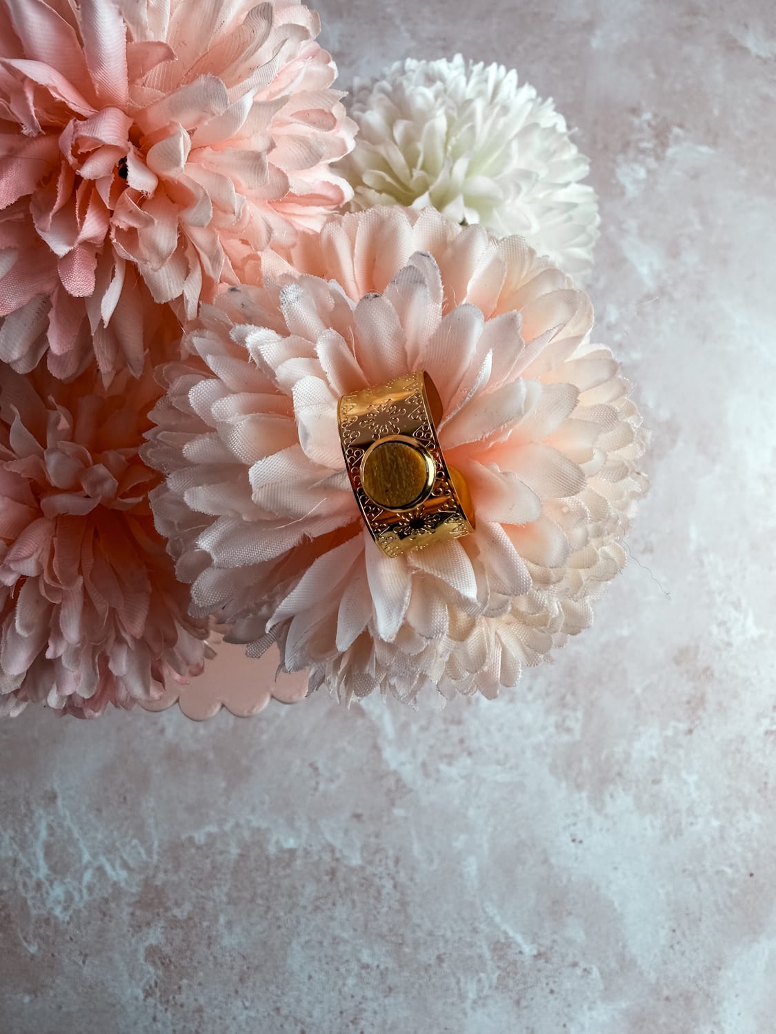 Bague pierre facettée 6mm – bijou lithothérapie élégant fait main France