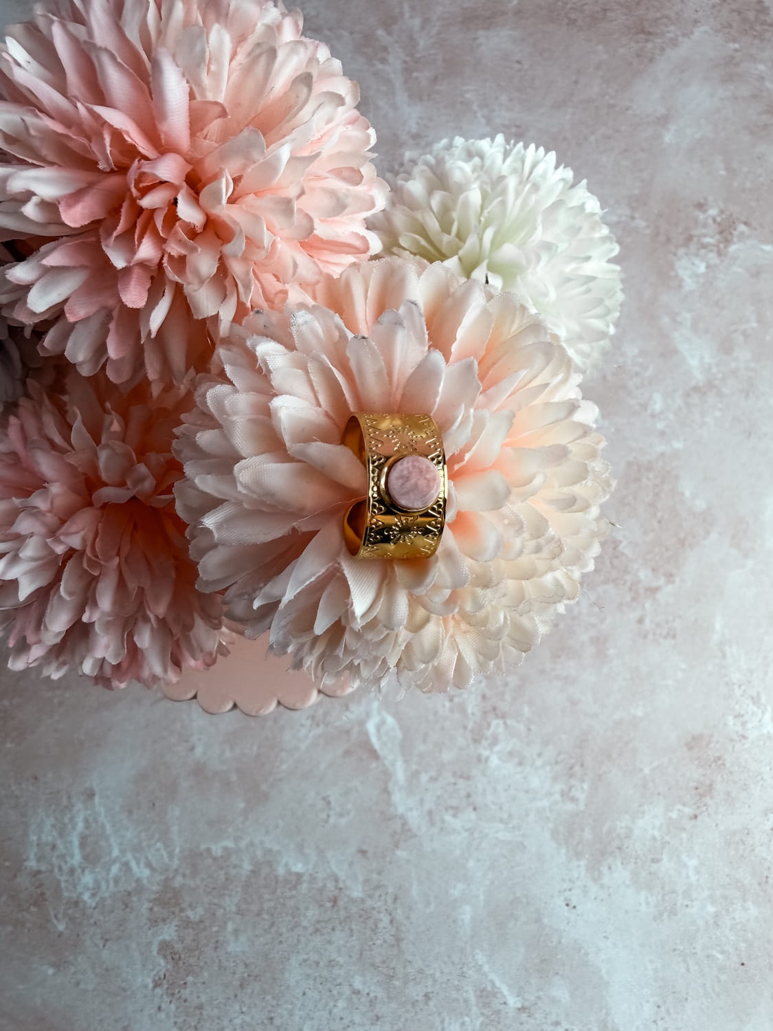 Bague pierre facettée 6mm – bijou lithothérapie élégant fait main France