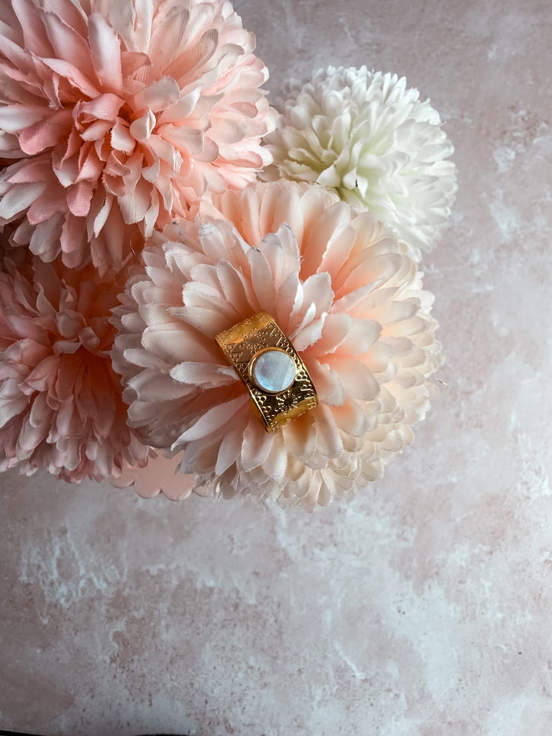 Bague pierre facettée 6mm – bijou lithothérapie élégant fait main France
