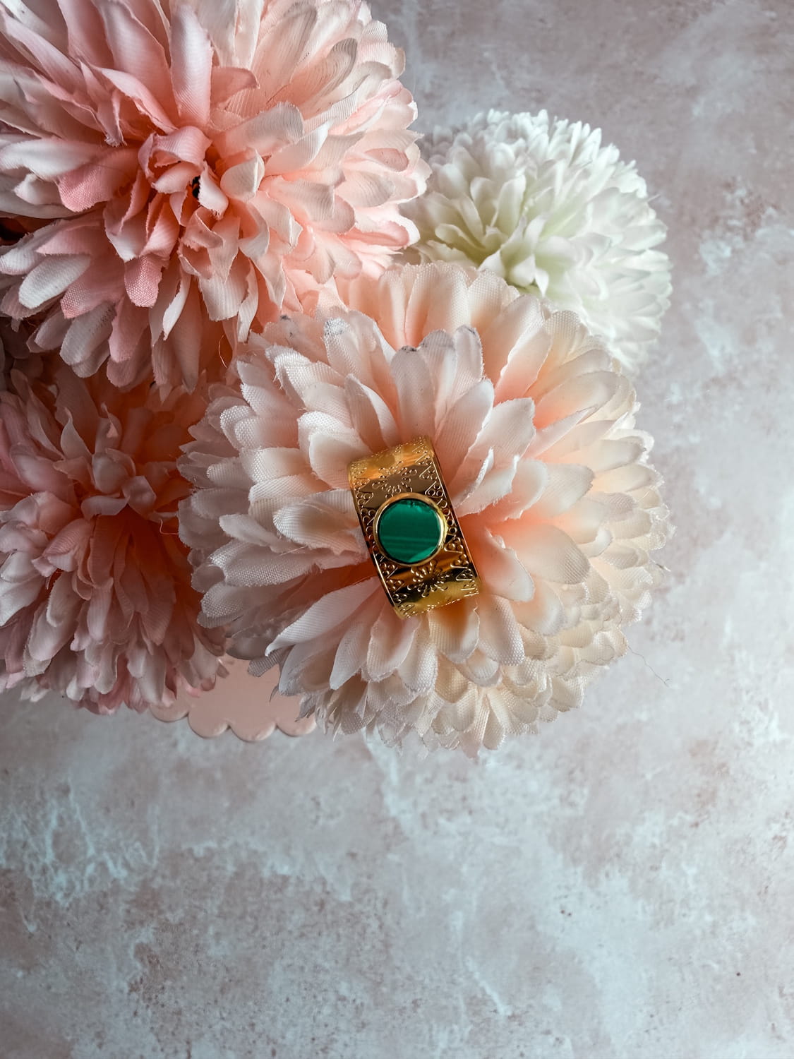 Bague pierre facettée 6mm – bijou lithothérapie élégant fait main France