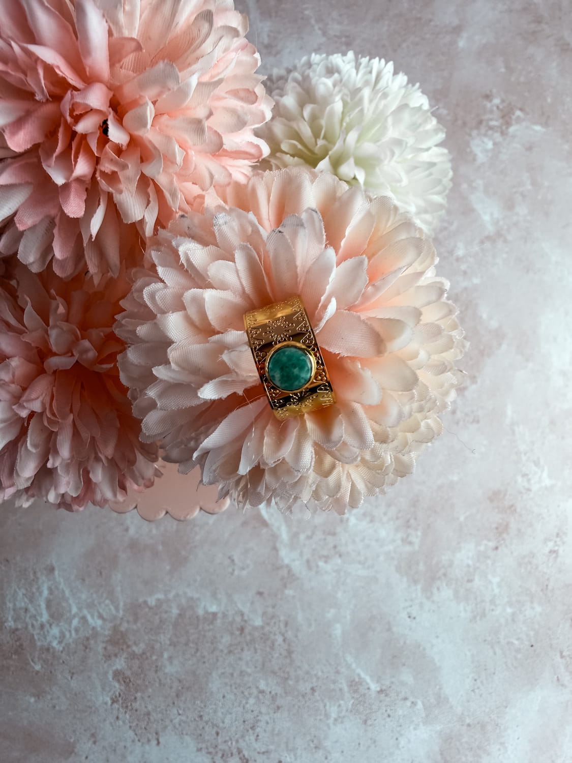 Bague pierre facettée 6mm – bijou lithothérapie élégant fait main France
