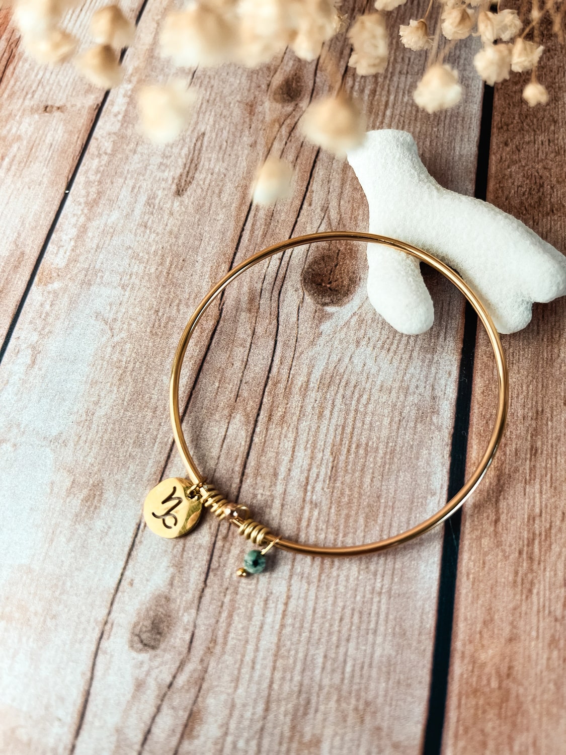 Bijoux signe astrologique jonc doré