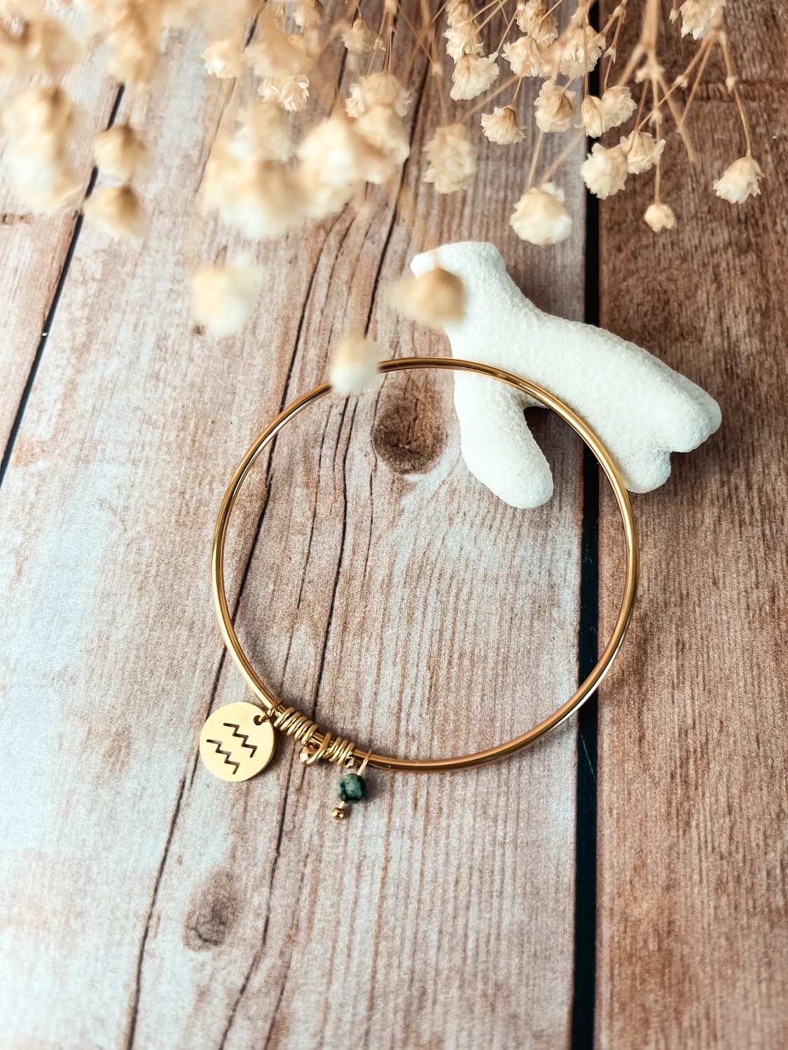 Bijoux signe astrologique jonc doré