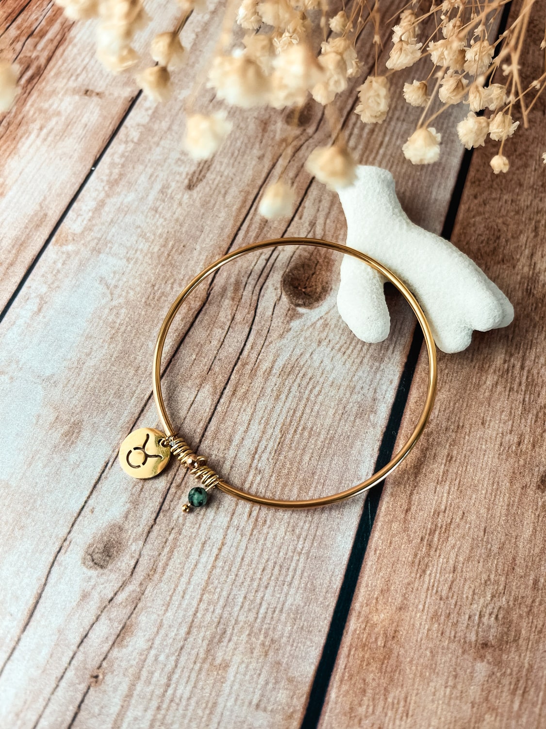 Bijoux signe astrologique jonc doré